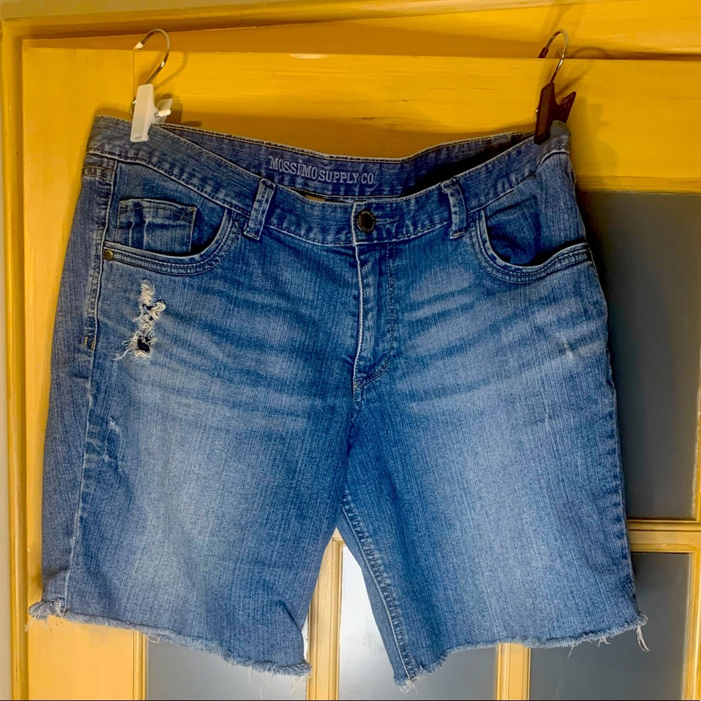 Mossimo Distressed Cut off Jean Shorts size 15